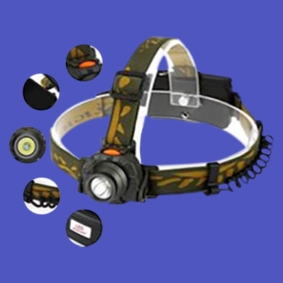 lampara para cabeza con elastico ajustable 